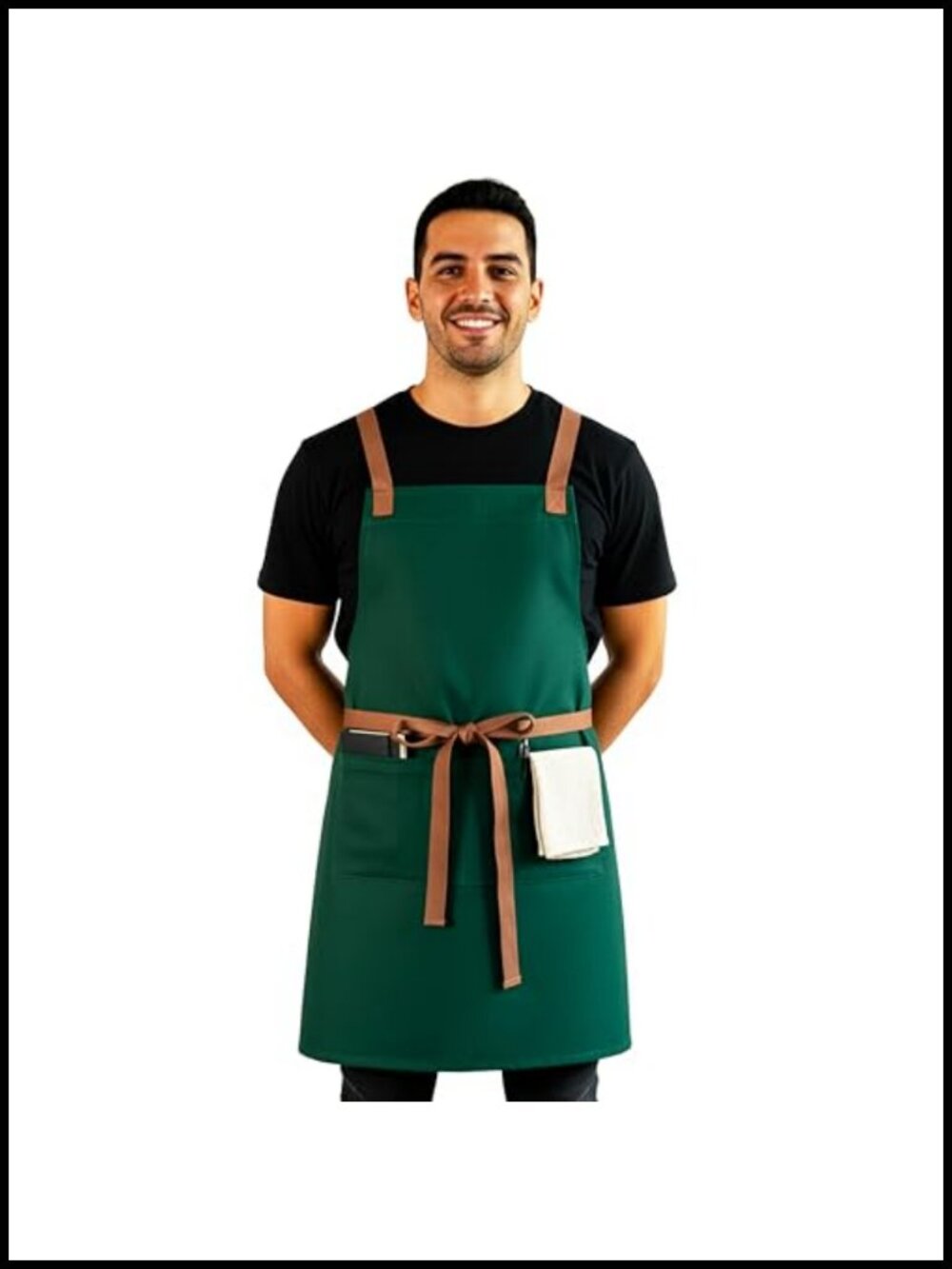 100% Cotton Ripstop Work Apron Waterproof Membrane Cross Back